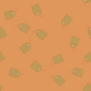 Seamless pattern sale paper tag cartoon vector sign color 库存插图