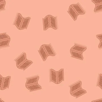 Seamless pattern saloon doors separating wild west bar interior Illustrazione stock