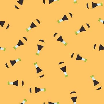 Seamless pattern salty soy sauce cartoon vector Stock Illustration