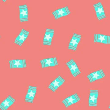 Seamless pattern sand beach towel cartoon vector Illustrazione stock