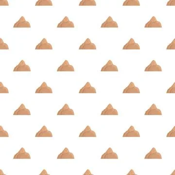 Seamless pattern of sand mounds background イラスト素材