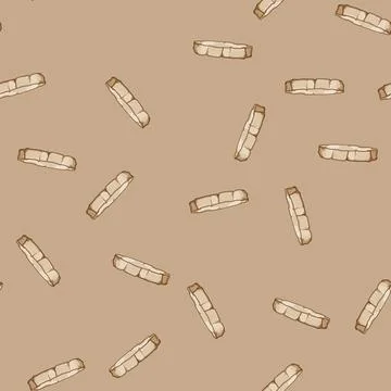 Seamless pattern sand stone platform cartoon vector Stock Illustration