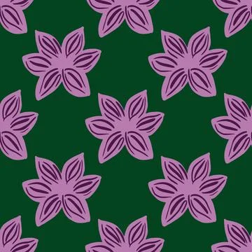 Seamless pattern sanise on green background. Vector repeat template spice in  Illustrazione stock
