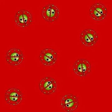 Seamless pattern sanitizer anti bacteria cartoon vector 库存插图
