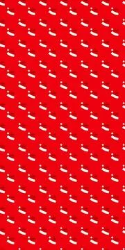 Seamless pattern with Santa Claus hat on a red background. Christmas texture 写真素材