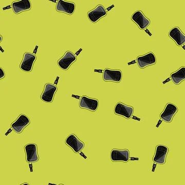 Seamless pattern satellite gps beacon cartoon vector Illustrazione stock