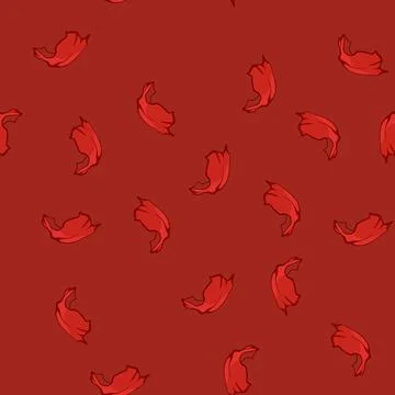 Seamless pattern satin red dreapery cartoon vector 스톡 일러스트