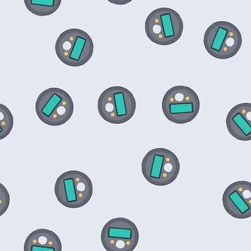 Seamless pattern save shower timer cartoon vector Stock Illustration