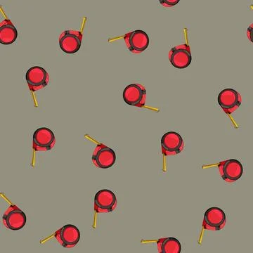 Seamless pattern scale tape measure cartoon vector 스톡 일러스트
