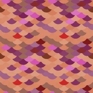 Seamless pattern scales, wave abstract simple Nature background with japanese Stock Illustration