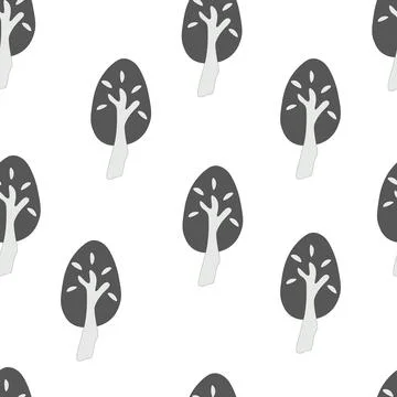 Seamless pattern scandinavian style 2 Stock Illustration