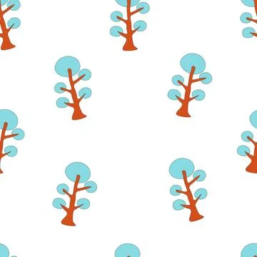 Seamless pattern scandinavian style 4 Illustrazione stock