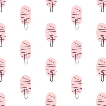 Seamless pattern in Scandinavian style Simple pattern with trees Hand drawn Stock Illustration