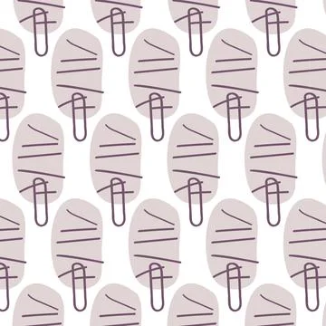 Seamless pattern in Scandinavian style Simple pattern with trees Hand drawn Stock Illustration