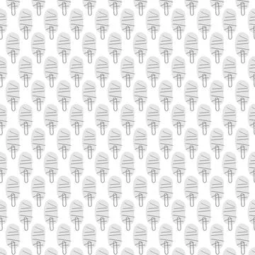 Seamless pattern in Scandinavian style Simple pattern with trees Hand drawn Stock Illustration