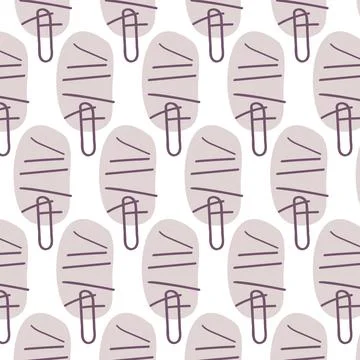 Seamless pattern in Scandinavian style Simple pattern with trees Hand drawn Stock Illustration