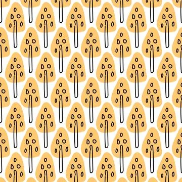 Seamless pattern in Scandinavian style Simple pattern with trees Hand drawn Stock Illustration