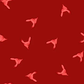 Seamless pattern scarf handkerchief wild west cartoon vector Stock Illustration
