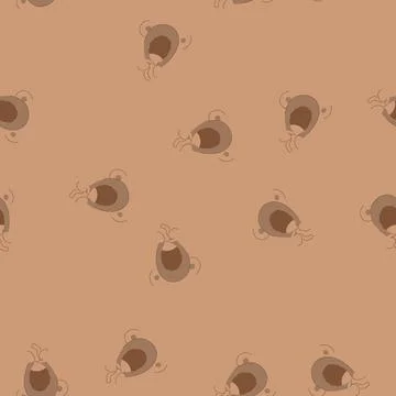 Seamless pattern scarf winter hat kid cartoon vector Illustrazione stock