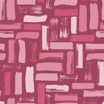 Seamless pattern with scattered stroke smears splash in grunge style. Design Illustrazione stock