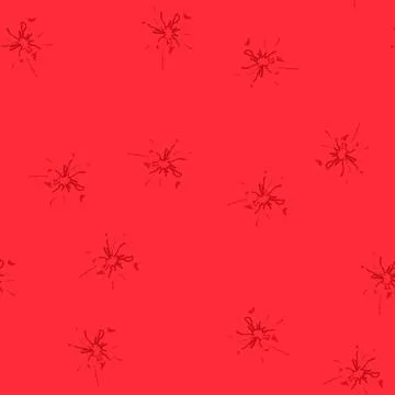 Seamless pattern scene blood stain cartoon vector Stock Illustration