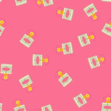Seamless pattern scent perfume for women cartoon vector Stock Illustration