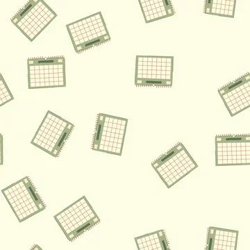 Seamless pattern schedule office calendar cartoon vector イラスト素材