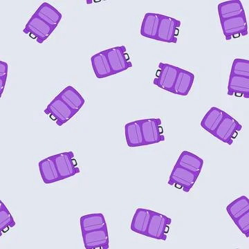 Seamless pattern school backpack cartoon vector Illustrazione stock