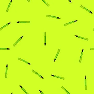 Seamless pattern school highlighter cartoon vector sign color Stock Illustration