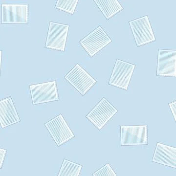 Seamless pattern school notebook line page cartoon vector 스톡 일러스트