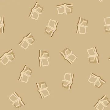 Seamless pattern school old book cartoon vector Illustrazione stock