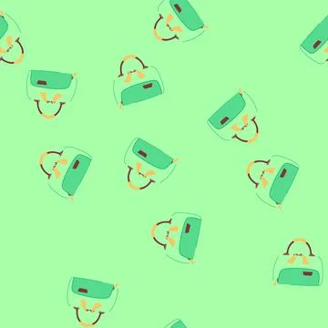Seamless pattern school pencil case cartoon vector Stock Illustration