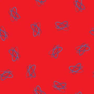 Seamless pattern science atom cartoon vector イラスト素材