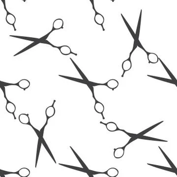 Seamless pattern with scissors Stockillustratie