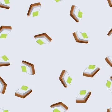Seamless pattern scotch post it dispenser cartoon vector Stockillustratie