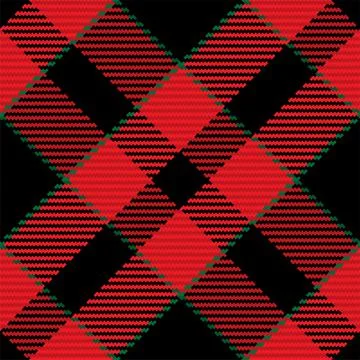 Seamless pattern of scottish tartan plaid. Repeatable background with check f 库存插图