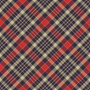 Seamless pattern of scottish tartan plaid. Repeatable background with check f Illustrazione stock