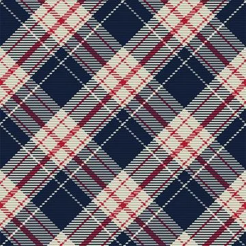 Seamless pattern of scottish tartan plaid. Repeatable background with check f Illustrazione stock