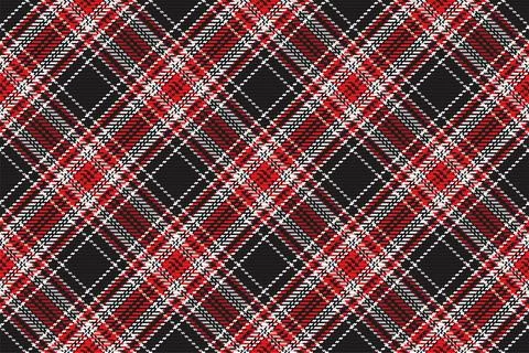 Seamless pattern of scottish tartan plaid. Repeatable background with check f Stock Illustration