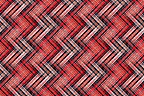 Seamless pattern of scottish tartan plaid. Repeatable background with check f Illustrazione stock