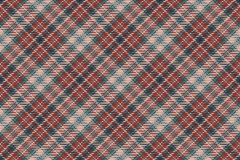 Seamless pattern of scottish tartan plaid. Repeatable background with check f Illustrazione stock