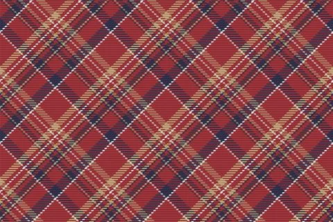 Seamless pattern of scottish tartan plaid. Repeatable background with check f Illustrazione stock