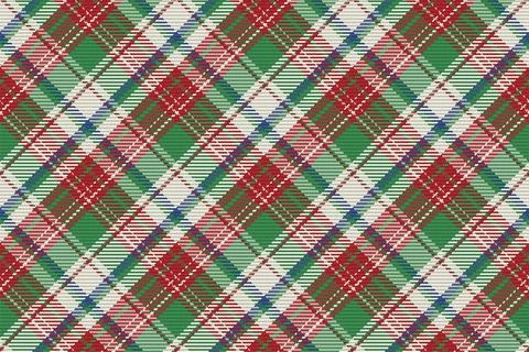 Seamless pattern of scottish tartan plaid. Repeatable background with check f Illustrazione stock