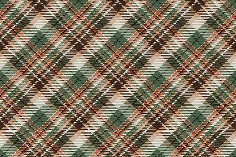 Seamless pattern of scottish tartan plaid. Repeatable background with check f 库存插图