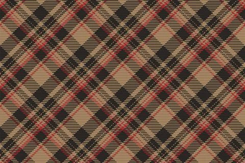 Seamless pattern of scottish tartan plaid. Repeatable background with check f Illustrazione stock