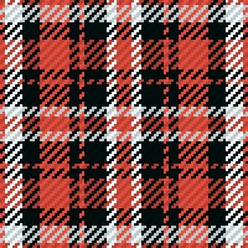 Seamless pattern of scottish tartan plaid. Repeatable background with check f Stock Illustration