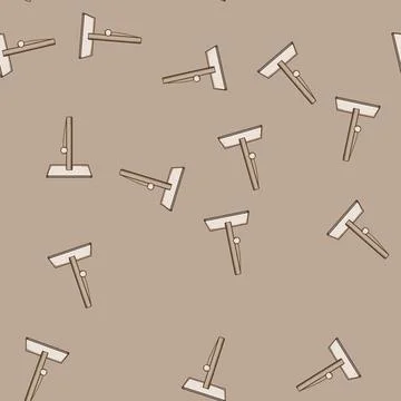 Seamless pattern Scratching post providing cat play and claw care Stock Illustration