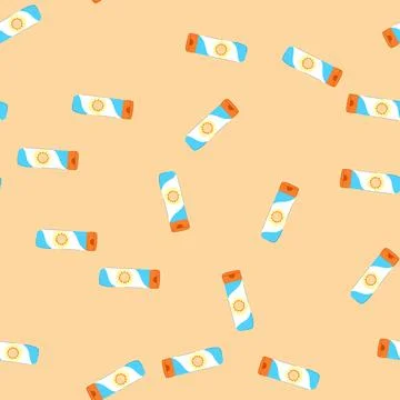 Seamless pattern screen sun cream cartoon vector Stock Illustration