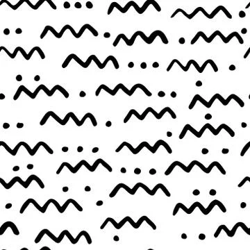 Seamless pattern with scribble dots Stock Illustration