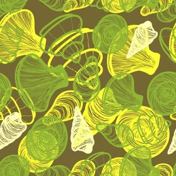 Seamless pattern with sea motifs. Illustrazione stock